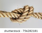 Rope knot. Concept for trust, faith, strength or stress.
