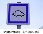 street electric car charging station symbol vehicle sign