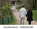 Couple Walking In The Spring...