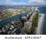 Aerial view of St. Petersburg, Treasure Island