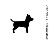 Dog Icon In Trendy Flat Style...