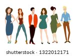 people of different sexes... | Shutterstock .eps vector #1322012171