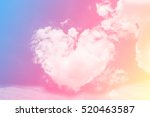 Cloud Heart Shape Love Concept...
