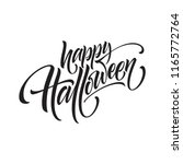 happy halloween. hand drawn... | Shutterstock .eps vector #1165772764