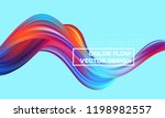 modern colorful flow poster.... | Shutterstock .eps vector #1198982557