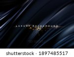 black silk flowing wave luxury... | Shutterstock .eps vector #1897485517