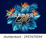 summer tropical background with ... | Shutterstock .eps vector #1937670544