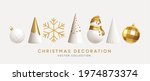 christmas decorations vector... | Shutterstock .eps vector #1974873374
