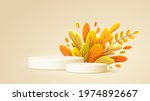 hello autumn 3d minimal... | Shutterstock .eps vector #1974892667