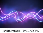 abstract wave neon shape on... | Shutterstock .eps vector #1982735447