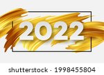 calendar header 2022 number on... | Shutterstock .eps vector #1998455804
