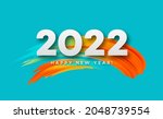 calendar header 2022 number on... | Shutterstock .eps vector #2048739554