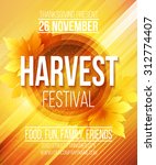 Harvest Festival Poster. Vector ...