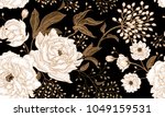 peonies and roses. floral... | Shutterstock .eps vector #1049159531