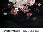 vintage floral card. beautiful... | Shutterstock . vector #1372161161