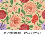 floral seamless pattern.... | Shutterstock .eps vector #1918949414