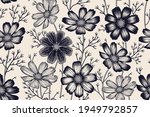 black and white seamless spring ... | Shutterstock .eps vector #1949792857
