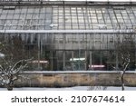 Glasshouse Building In Snowy...