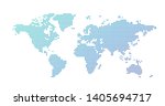 world map dotted style  vector... | Shutterstock .eps vector #1405694717