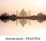 Taj Mahal At Sunset Free Stock Photo - Public Domain Pictures