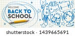 welcome back to school... | Shutterstock .eps vector #1439665691