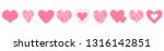 pink heart icon set. happy... | Shutterstock . vector #1316142851
