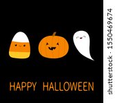 candy corn  pumpkin  ghost... | Shutterstock . vector #1550469674