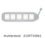 blank slot machine. vector... | Shutterstock .eps vector #2139714061