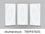 roll up banner. vector... | Shutterstock .eps vector #785937631