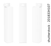 set of white high vertical... | Shutterstock .eps vector #2018334107