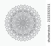 mandala arabic pattern line art ... | Shutterstock .eps vector #2122332311