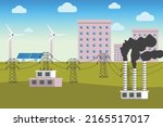 electrical power supply with... | Shutterstock .eps vector #2165517017