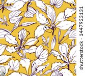 seamless vector floral pattern... | Shutterstock .eps vector #1447923131