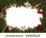 decorative christmas bordering... | Shutterstock . vector #84809635