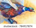 Pheasant Oil Painting ...
