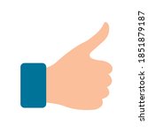 thumbs up   color vector icon  | Shutterstock .eps vector #1851879187