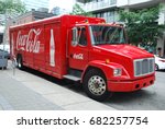 Cocacola Truck With Logos And...