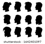 hair style man. men with... | Shutterstock .eps vector #1642401097
