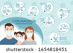 coronavirus prevention. new... | Shutterstock .eps vector #1654818451