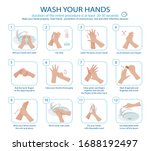 wash your hands. colorful icon... | Shutterstock .eps vector #1688192497