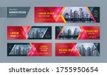 abstract banner design web... | Shutterstock .eps vector #1755950654