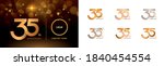 set of 35th anniversary... | Shutterstock .eps vector #1840454554