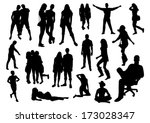 people set | Shutterstock .eps vector #173028347
