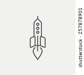 rocket icon | Shutterstock .eps vector #257878901