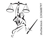 lady justice is a common sight...
