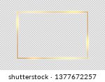 gold frame square background.... | Shutterstock .eps vector #1377672257