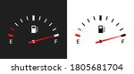fuel indicators gas meter.... | Shutterstock .eps vector #1805681704