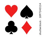 play card symbol suit vector... | Shutterstock .eps vector #1897243114