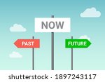 future past present board icon. ... | Shutterstock .eps vector #1897243117