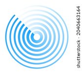 radar abstract icon logo.... | Shutterstock .eps vector #2040663164